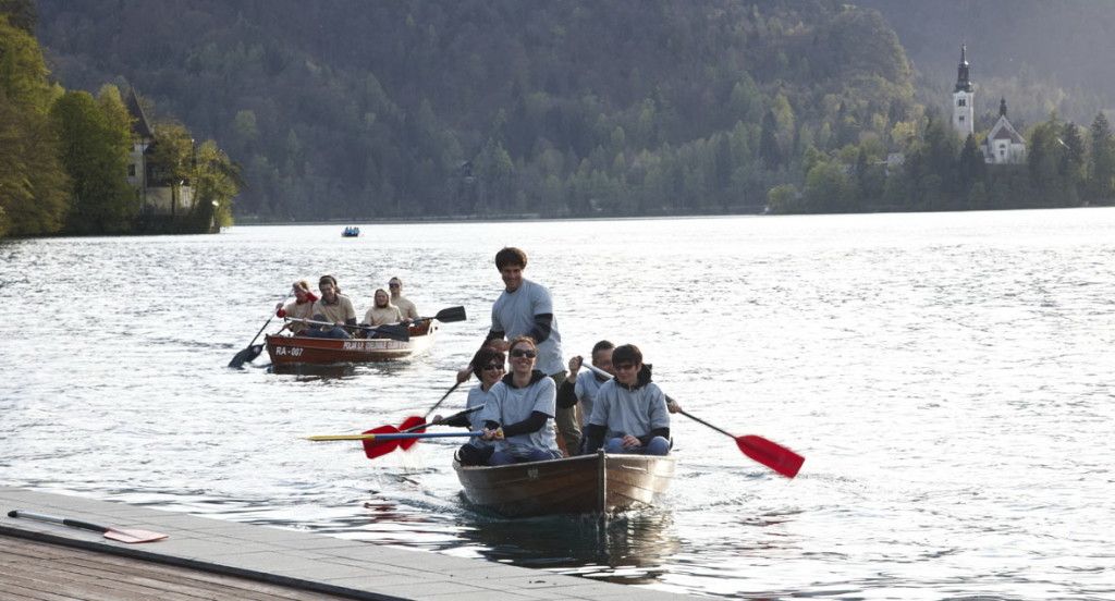 paddling, lake bled, slovenia