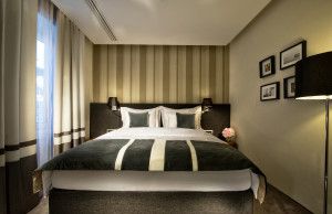 Hotel Slon’s luxuriously appointed Deluxe Rooms