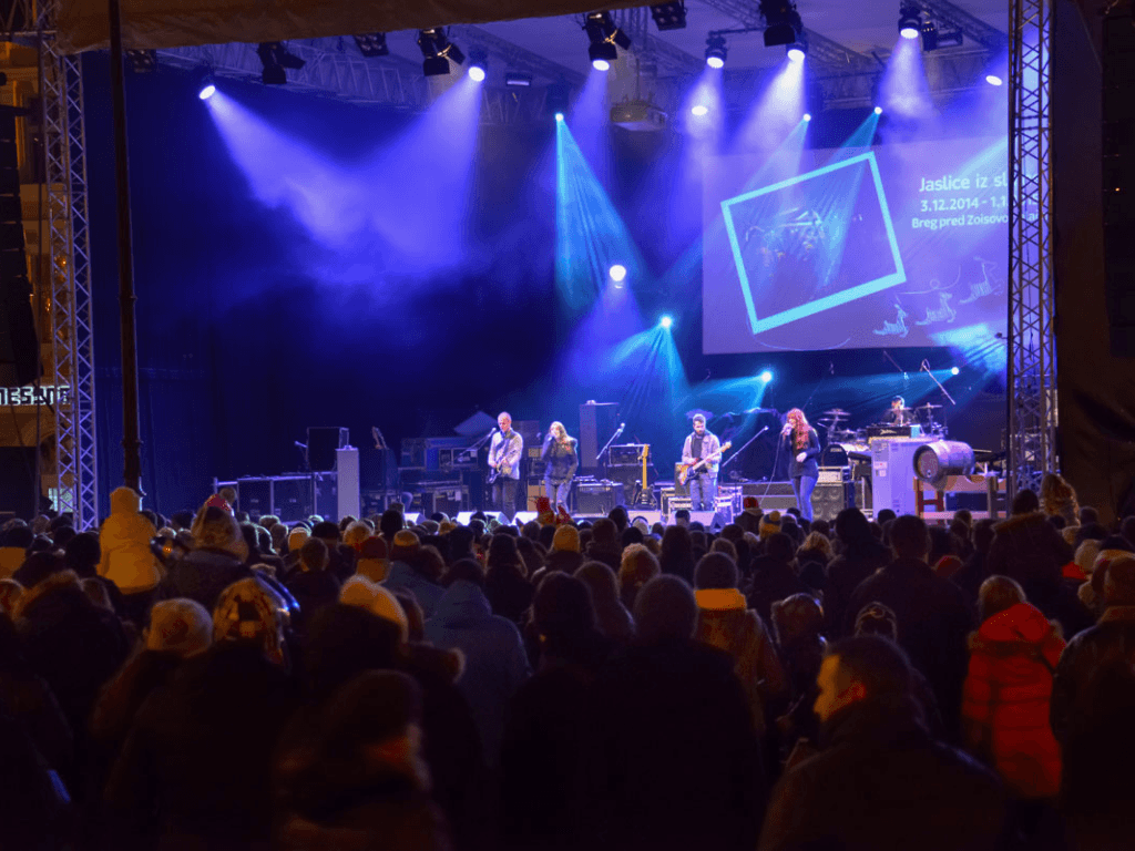 Ljubljana New Year Eve Kongresni trg Square concert