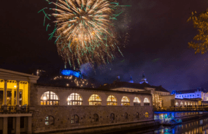 Ljubljana New Year Eve Fireworks