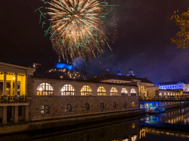Ljubljana New Year Eve Fireworks