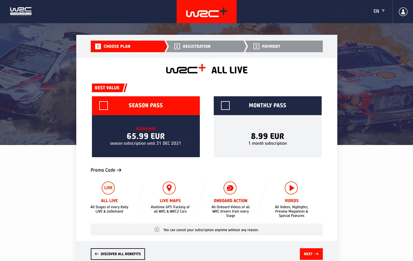 WRC All Live season pass