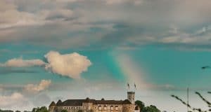 ljubljana castle rainbow pink week