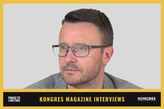 kongres_interviews Portrait of a man with short dark hair and glasses, looking to the right; used for Kongres Magazine Interviews feature.